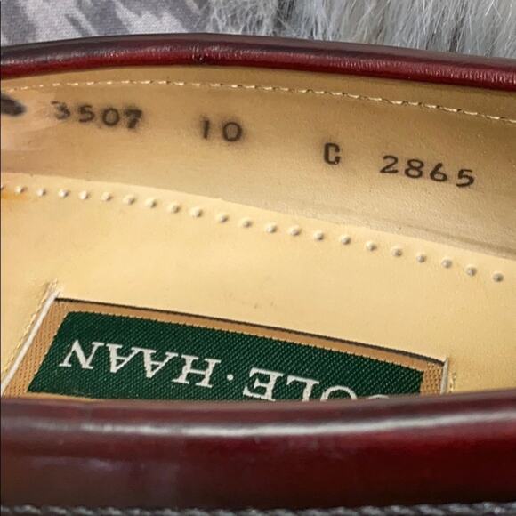 Cole Haan Leather Burgundy Maroon Loafers 10C main image 4